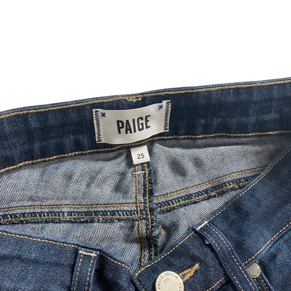 Paige Kylie Crop Dark Blue Jeans Size 25 - Picture 4 of 11